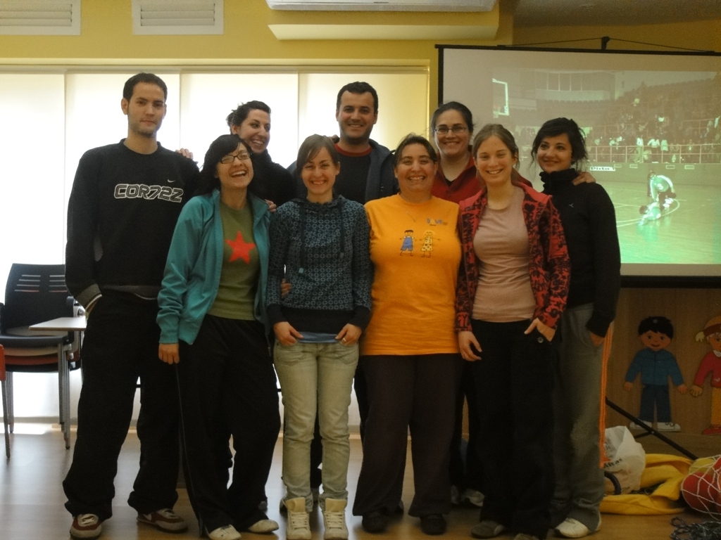 Alumnos del curso de la asociación Síndrome de Down